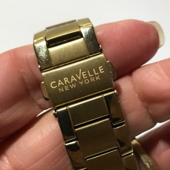 Caravelle New York Ladies Gold-Tone Watch - Picture 5 of 10